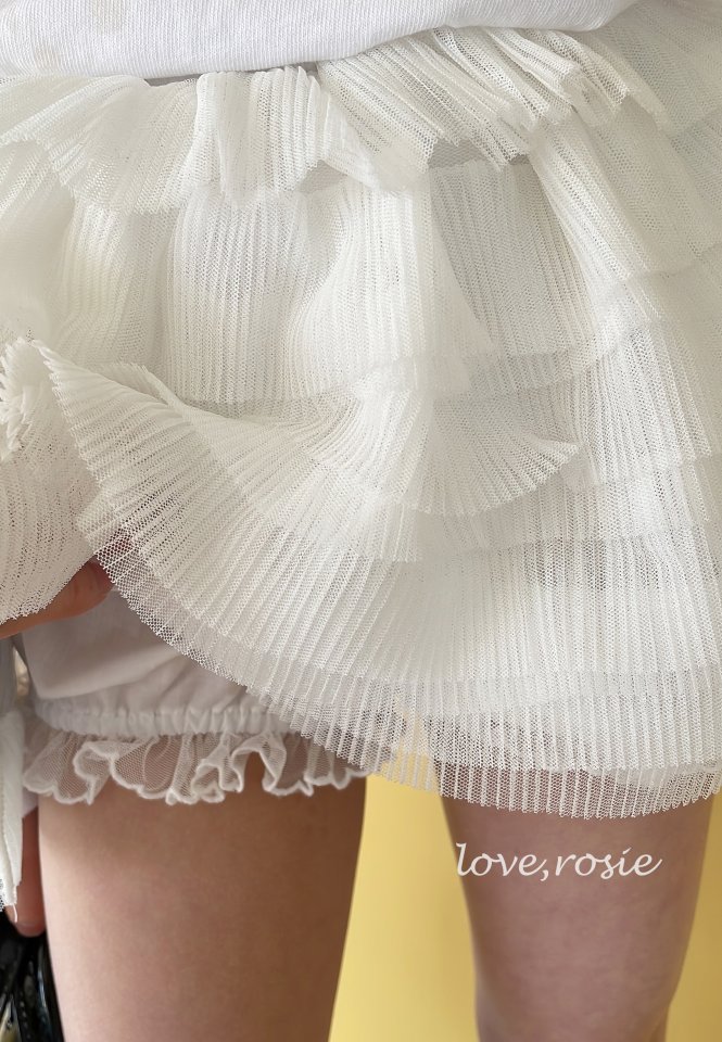 Love Rosie - Korean Children Fashion - #childofig - Chiffon Tiered Bloomer Skirt - 2