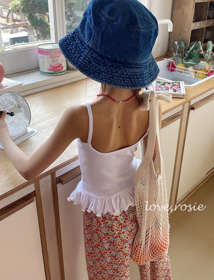 Love Rosie - Korean Children Fashion - #discoveringself - Frill Hem Sleeveless Tee - 2