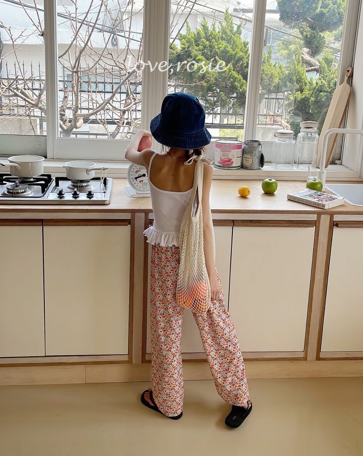 Love Rosie - Korean Children Fashion - #fashionkids - Frill Hem Sleeveless Tee - 3