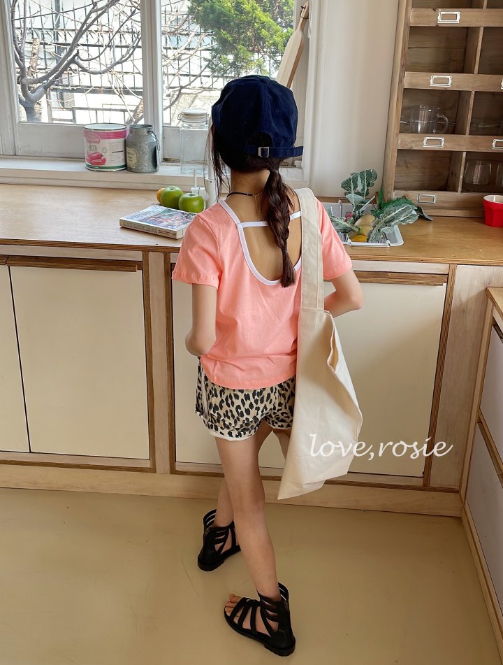 Love Rosie - Korean Children Fashion - #kidsshorts - Summer Neon Binding Tee - 5