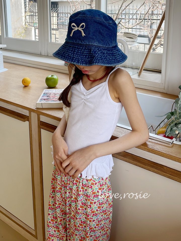 Love Rosie - Korean Children Fashion - #kidsstore - Frill Hem Sleeveless Tee - 5