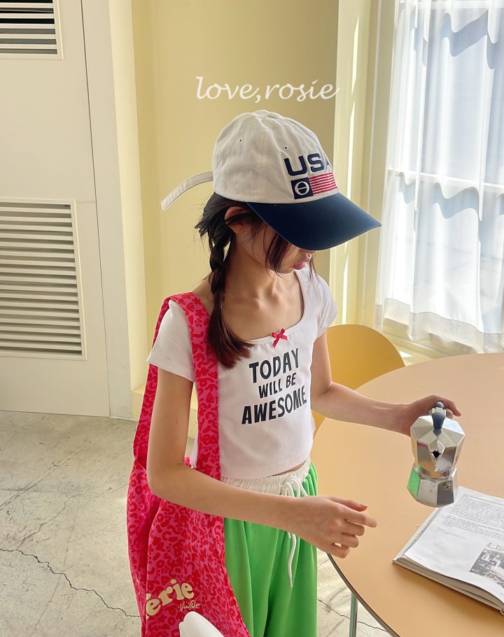 Love Rosie - Korean Children Fashion - #littlefashionista - Lettering Ribbon Binding Tee - 5