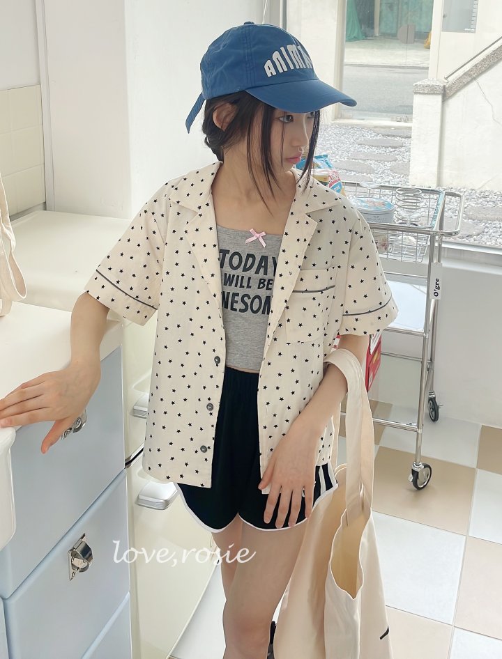 Love Rosie - Korean Children Fashion - #littlefashionista - Star Lettering Shirt - 10