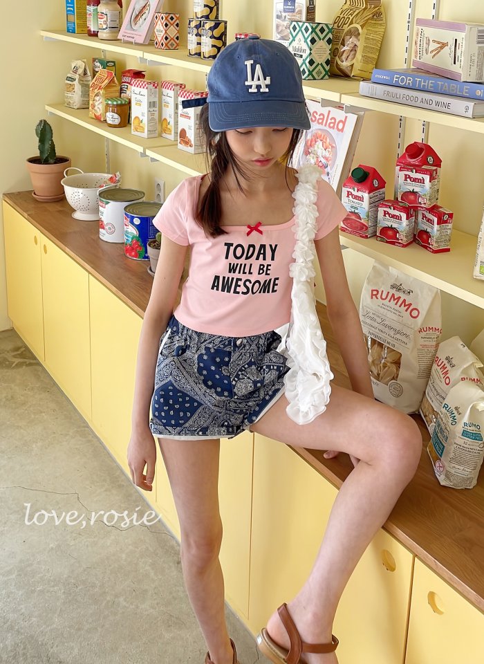 Love Rosie - Korean Children Fashion - #minifashionista - Lettering Ribbon Binding Tee - 7