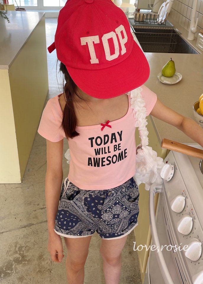 Love Rosie - Korean Children Fashion - #prettylittlegirls - Lettering Ribbon Binding Tee - 8