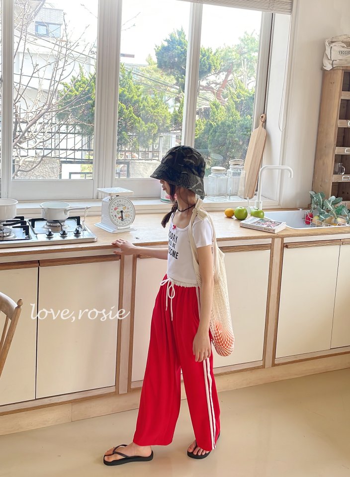 Love Rosie - Korean Women Fashion - #pursuepretty - Towel Tape Pants (with Mom) - 2