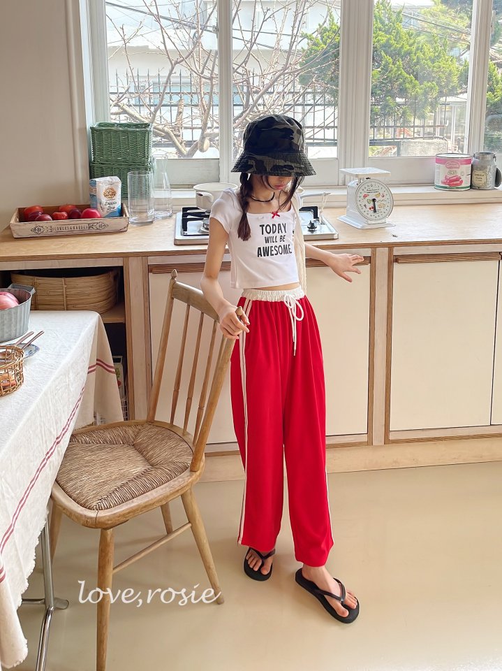 Love Rosie - Korean Women Fashion - #vintagekidsstyle - Towel Tape Pants (with Mom)