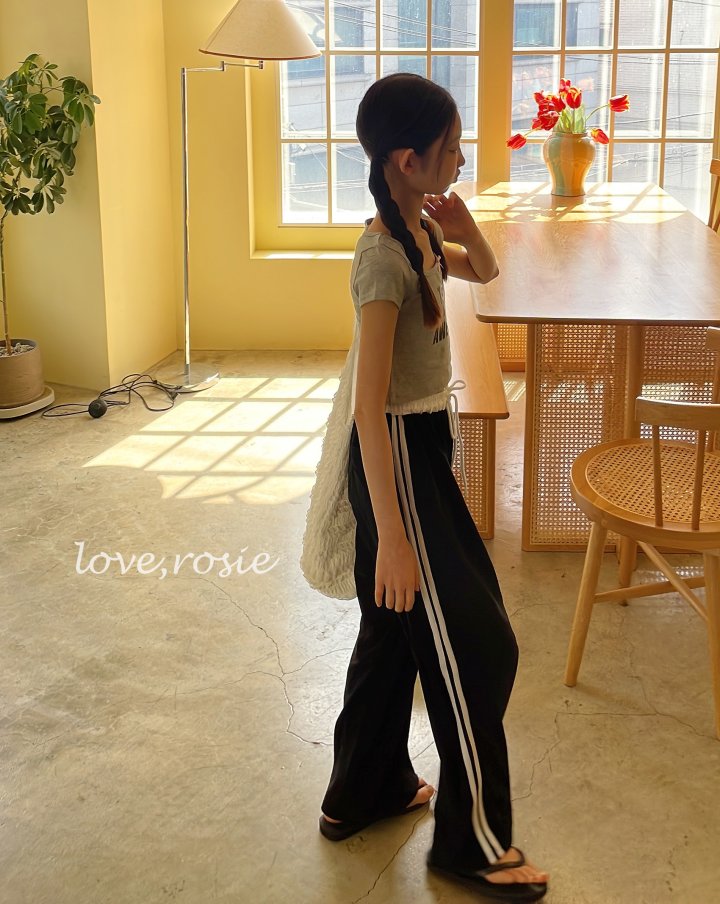 Love Rosie - Korean Women Fashion - #womensfashion - Towel Tape Pants (with Mom) - 11