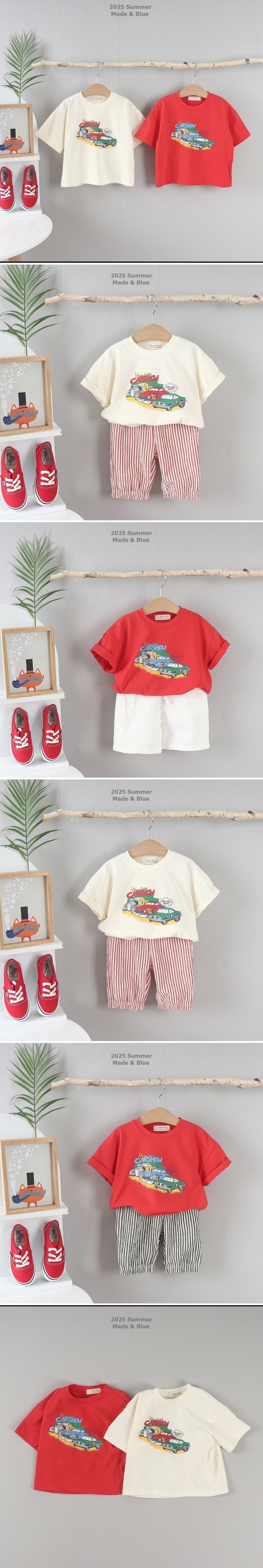 Made Blue - Korean Children Fashion - #childrensboutique - Car Show Tee