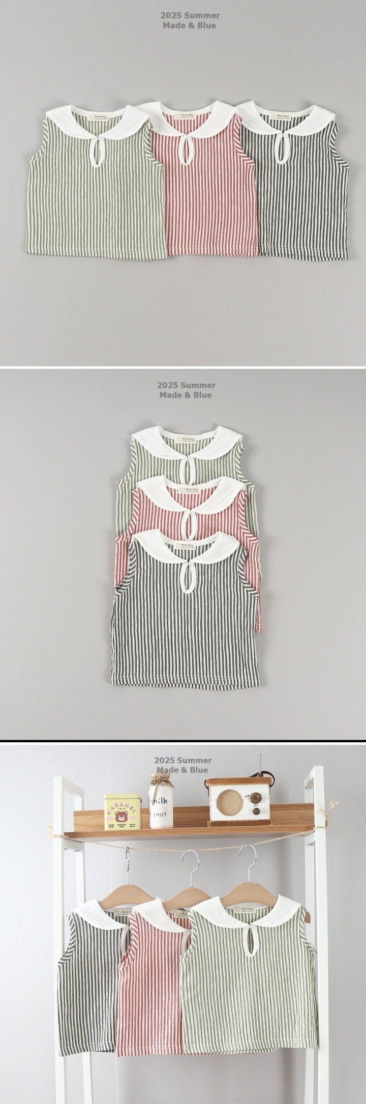 Made Blue - Korean Children Fashion - #discoveringself - Sailor Sleeveless