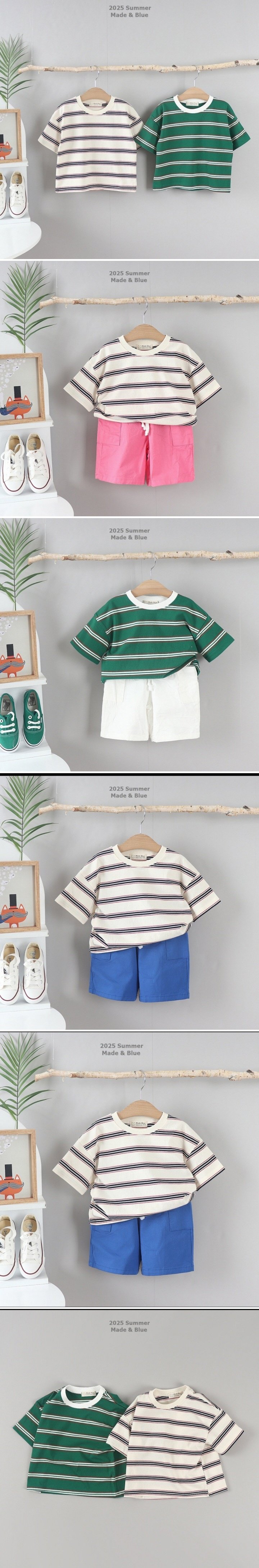 Made Blue - Korean Children Fashion - #kidsstore - Vintage Bear Tee