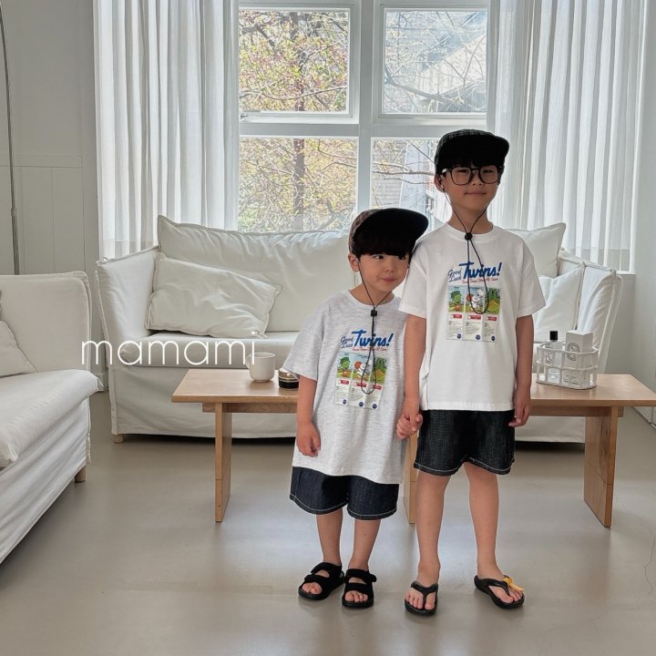 Mamami - Korean Children Fashion - #childrensboutique - Twins Tee - 8