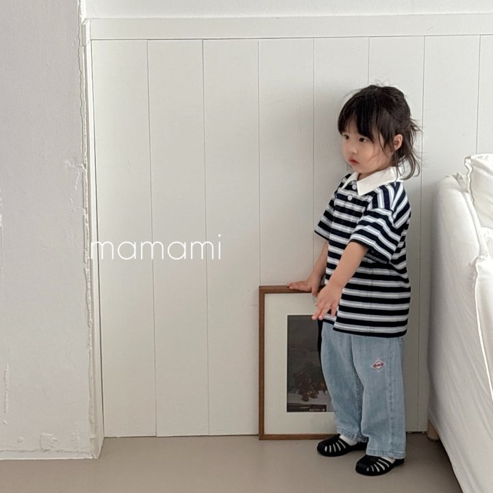 Mamami - Korean Children Fashion - #childrensboutique - Mellow Collar Tee - 6