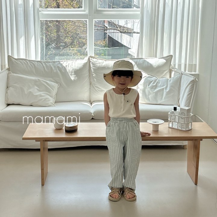 Mamami - Korean Children Fashion - #childrensboutique - Button Henley Sleeveless - 6
