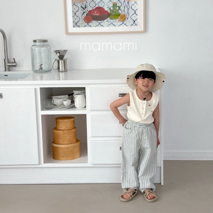 Mamami - Korean Children Fashion - #designkidswear - Button Henley Sleeveless - 7