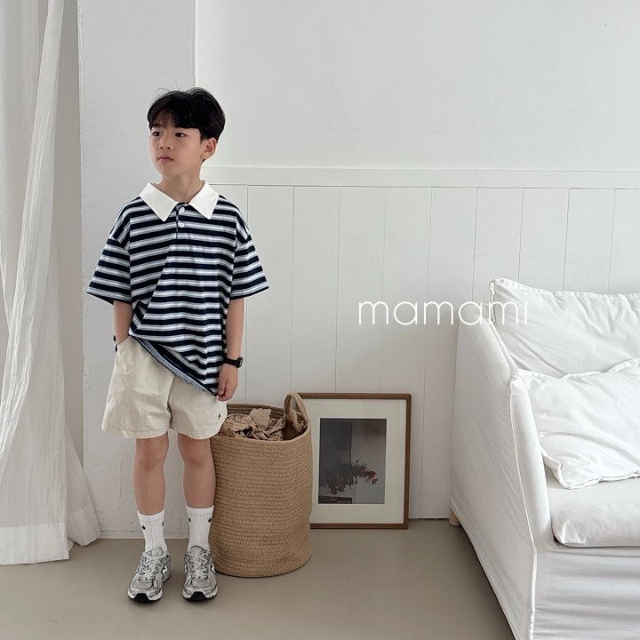 Mamami - Korean Children Fashion - #kidsshorts - Mellow Collar Tee - 10