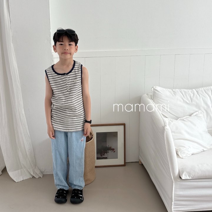Mamami - Korean Children Fashion - #kidsshorts - Button Henley Sleeveless - 10
