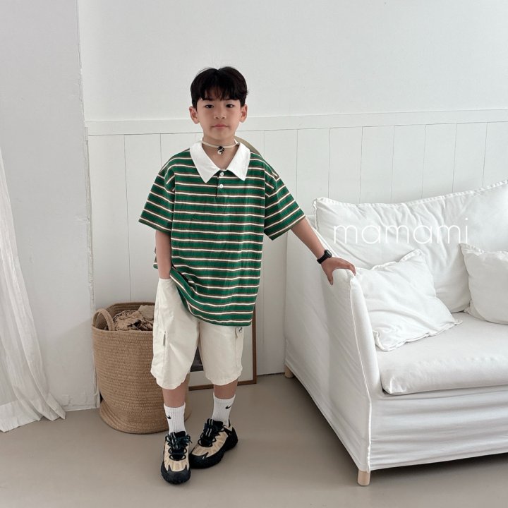 Mamami - Korean Children Fashion - #kidsstore - Mellow Collar Tee - 11