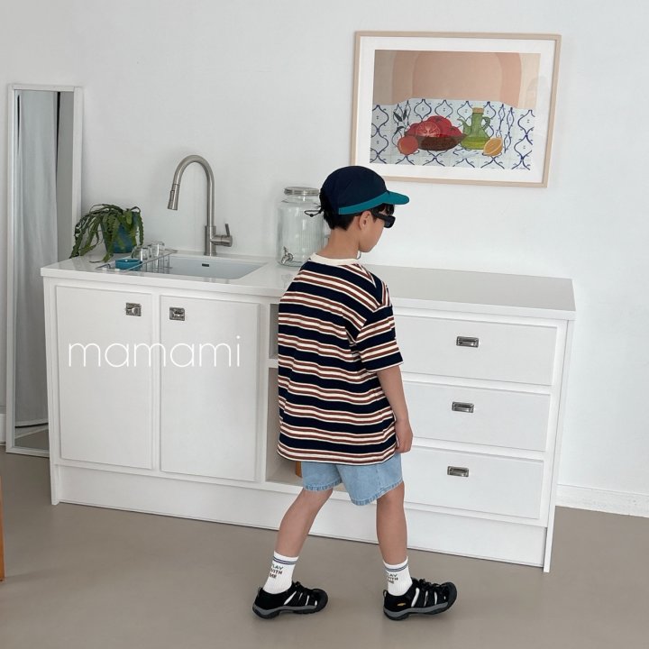 Mamami - Korean Children Fashion - #littlefashionista - Fine Stripe Tee - 10