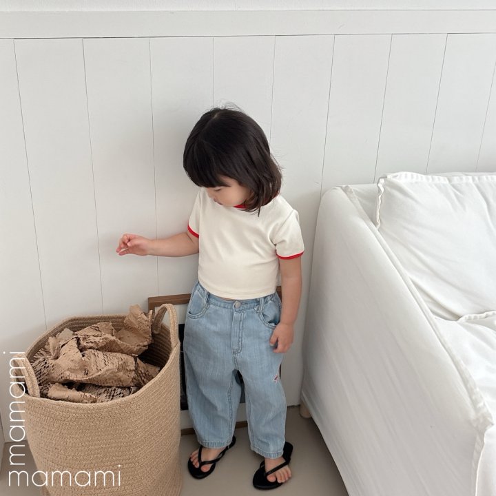 Mamami - Korean Children Fashion - #magicofchildhood - Wave Denim Pants - 7