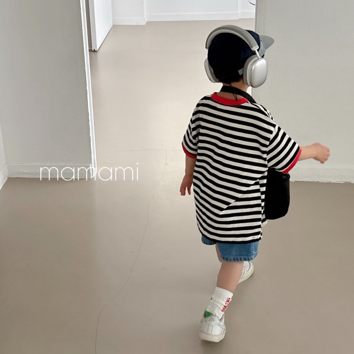 Mamami - Korean Children Fashion - #magicofchildhood - Pop Color Stripe Tee - 8