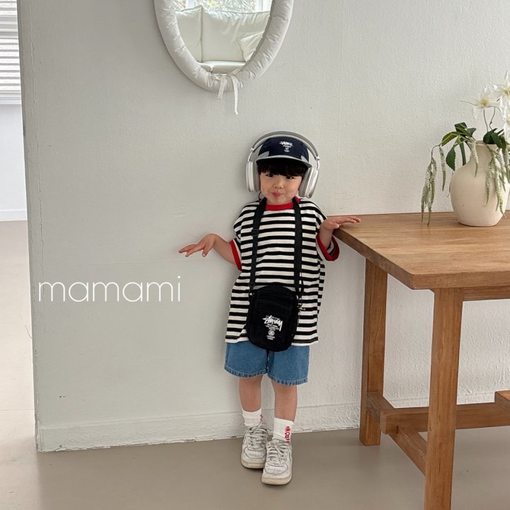 Mamami - Korean Children Fashion - #minifashionista - Pop Color Stripe Tee - 9