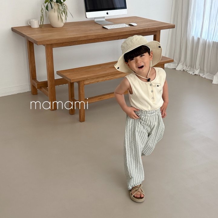 Mamami - Korean Children Fashion - #prettylittlegirls - Button Henley Sleeveless - 3