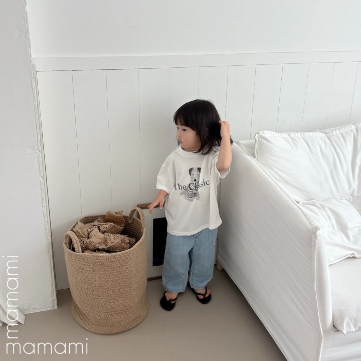 Mamami - Korean Children Fashion - #todddlerfashion - Wave Denim Pants - 10