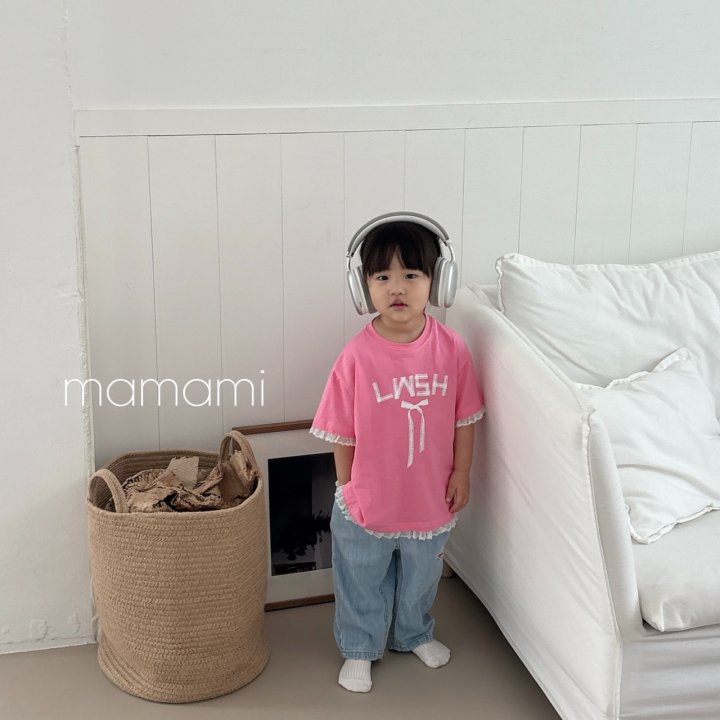 Mamami - Korean Women Fashion - #momslook - Ribbon Lace Tee (with Mom) - 10