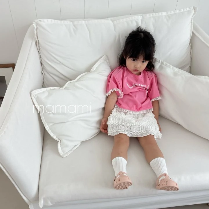 Mamami - Korean Women Fashion - #momslook - Ribbon Lace Tee (with Mom) - 8