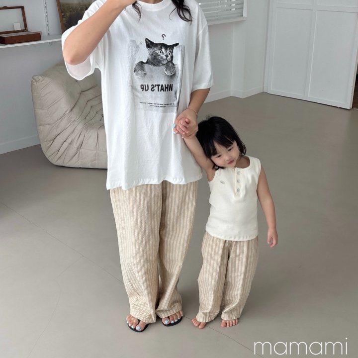 Mamami - Korean Women Fashion - #romanticstyle - Whats Up Cat Tee (with Mom) - 12