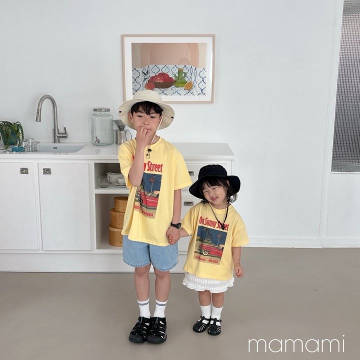 Mamami - Korean Women Fashion - #shopsmall - Sunny Street Tee (with Mom) - 3