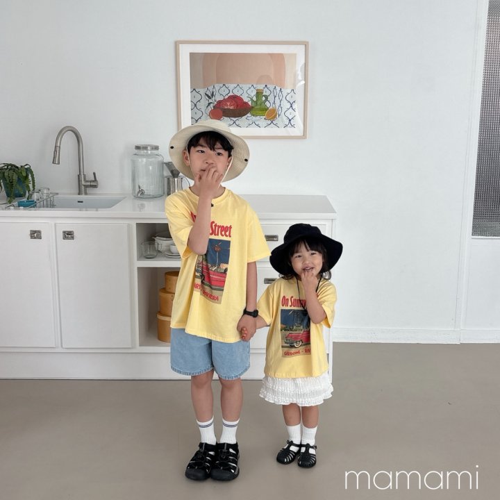 Mamami - Korean Women Fashion - #shopsmall - Sunny Street Tee (with Mom) - 4