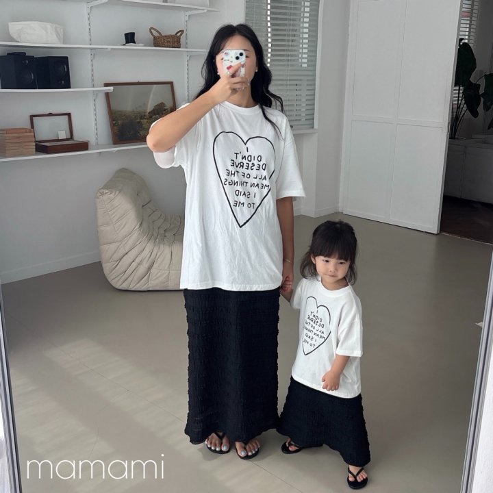 Mamami - Korean Women Fashion - #womensfashion - Hug Heart Tee (with Mom) - 12