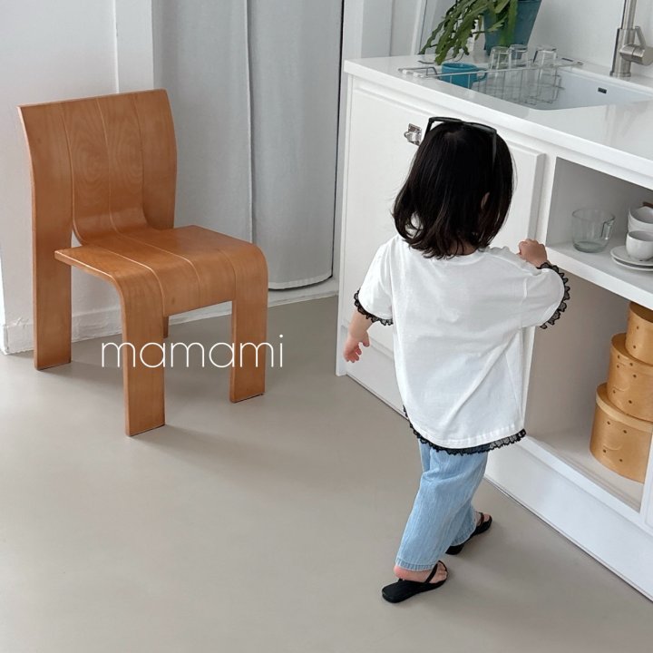 Mamami - Korean Women Fashion - #womensfashion - Ribbon Lace Tee (with Mom) - 11