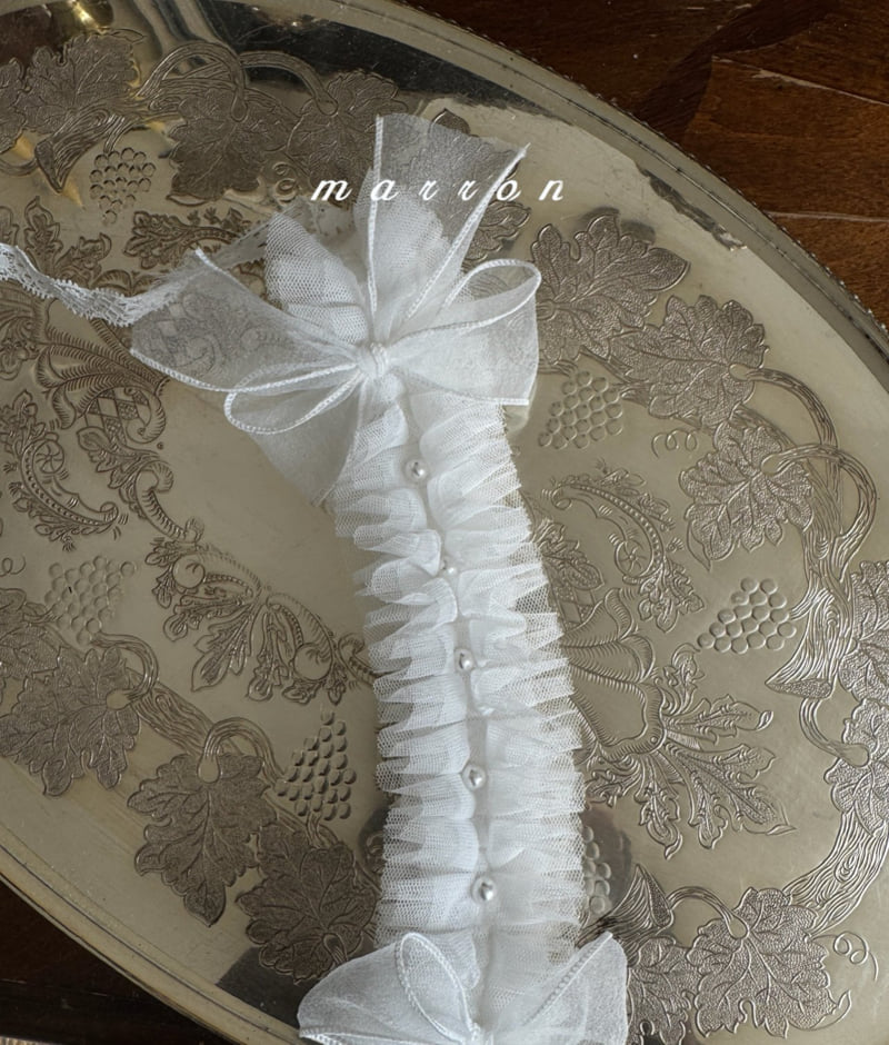 Marron - Korean Baby Fashion - #babyboutique - Pearl Headband - 12