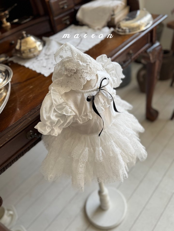 Marron - Korean Baby Fashion - #babyboutique - Tiara Suit (Ribbon not included) - 6