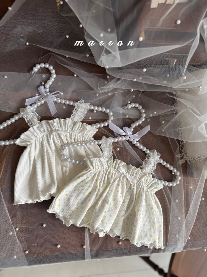 Marron - Korean Baby Fashion - #babyboutiqueclothing - Bebe Sleeveless Set - 6