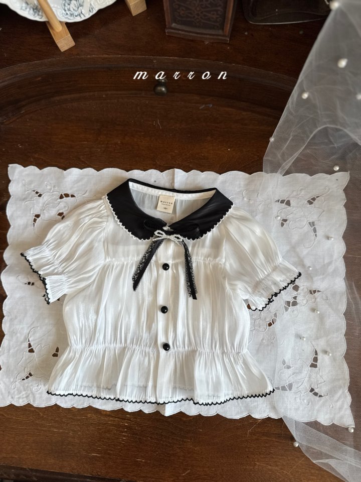Marron - Korean Baby Fashion - #babyboutiqueclothing - Jenny Blouse - 2