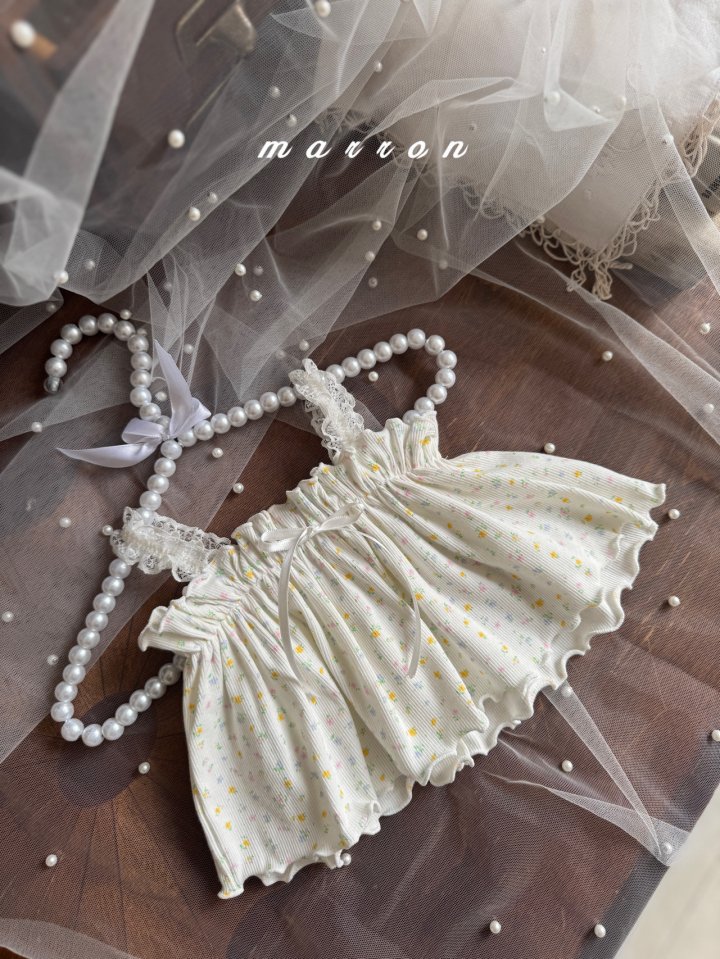 Marron - Korean Baby Fashion - #babyclothing - Bebe Sleeveless Set - 7