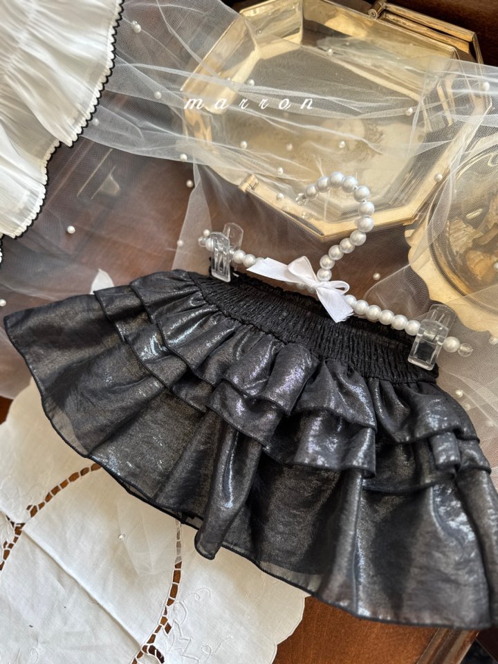 Marron - Korean Baby Fashion - #babyclothing - Pinkle Skirt - 2