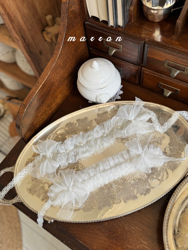 Marron - Korean Baby Fashion - #babyfashion - Pearl Headband