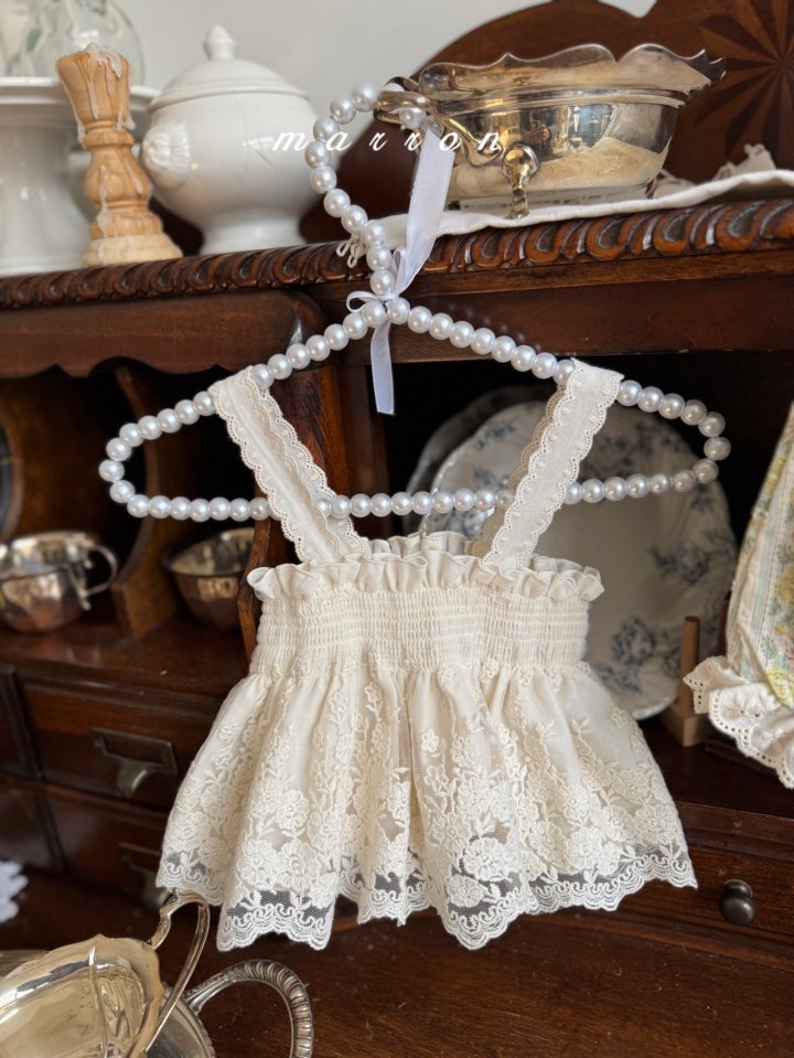 Marron - Korean Baby Fashion - #babyfashion - Vanilla Sleeveless Tee - 6