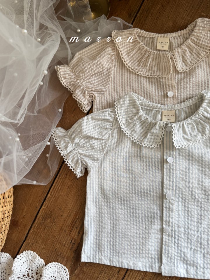 Marron - Korean Baby Fashion - #babyfashion - Windy Blouse - 6
