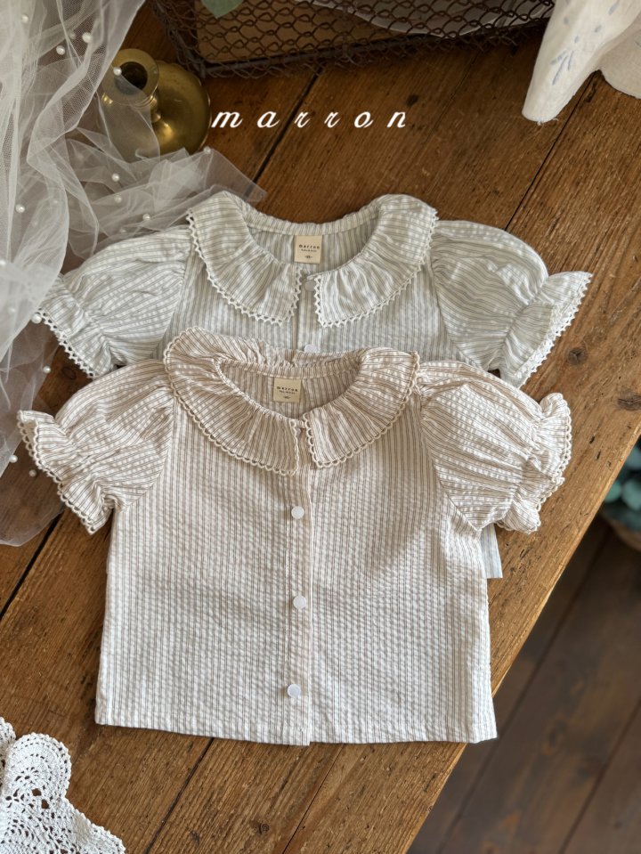 Marron - Korean Baby Fashion - #babyfever - Windy Blouse - 7