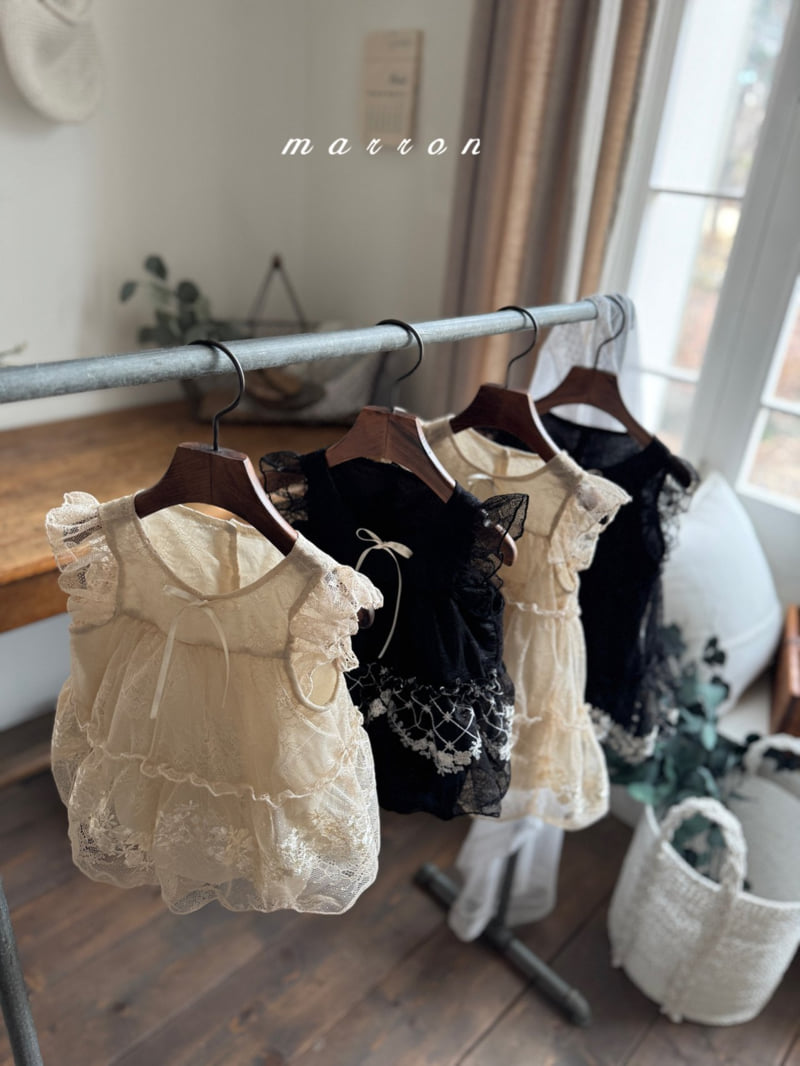 Marron - Korean Baby Fashion - #babygirlfashion - Sylvia Dress - 12