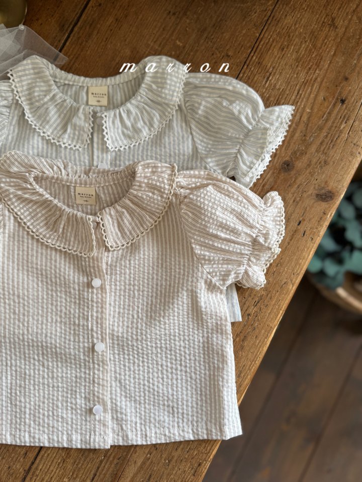 Marron - Korean Baby Fashion - #babygirlfashion - Windy Blouse - 8