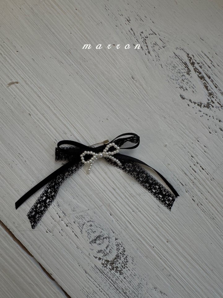 Marron - Korean Baby Fashion - #babygirlfashion - Ribbon Brooch - 2
