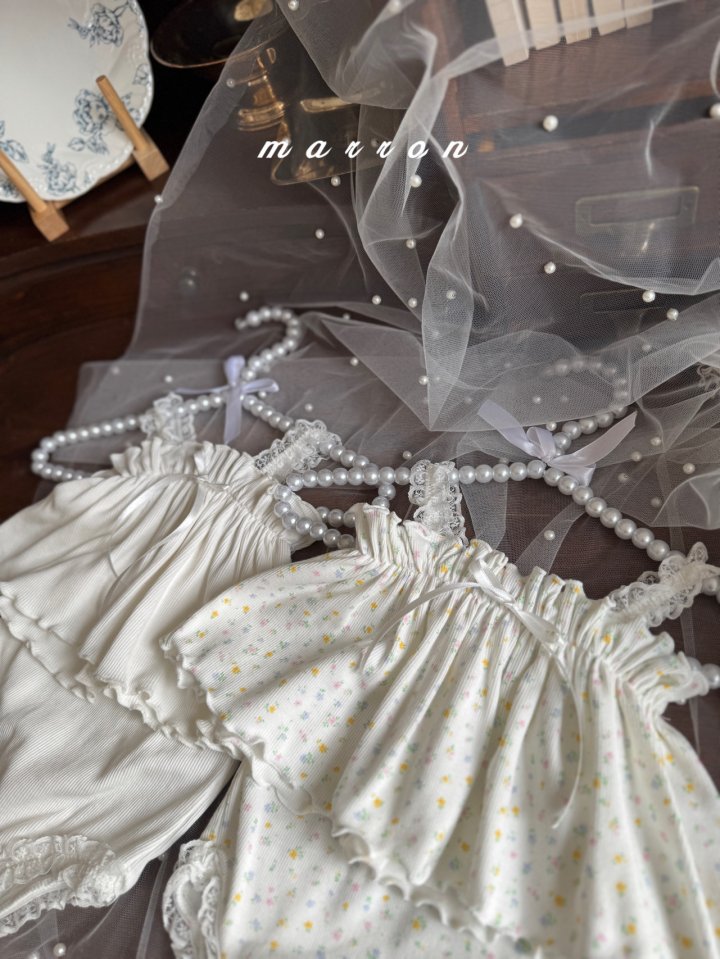 Marron - Korean Baby Fashion - #babylifestyle - Bebe Sleeveless Set - 11