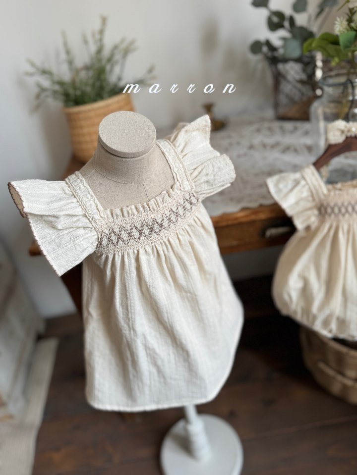 Marron - Korean Baby Fashion - #babylifestyle - Sun Set One-piece